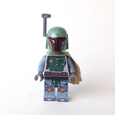 LEGO Minifigure -- Boba Fett - Head Beard Stubble-Star Wars / Star Wars Episode 4/5/6 -- SW0396 -- Creative Brick Builders